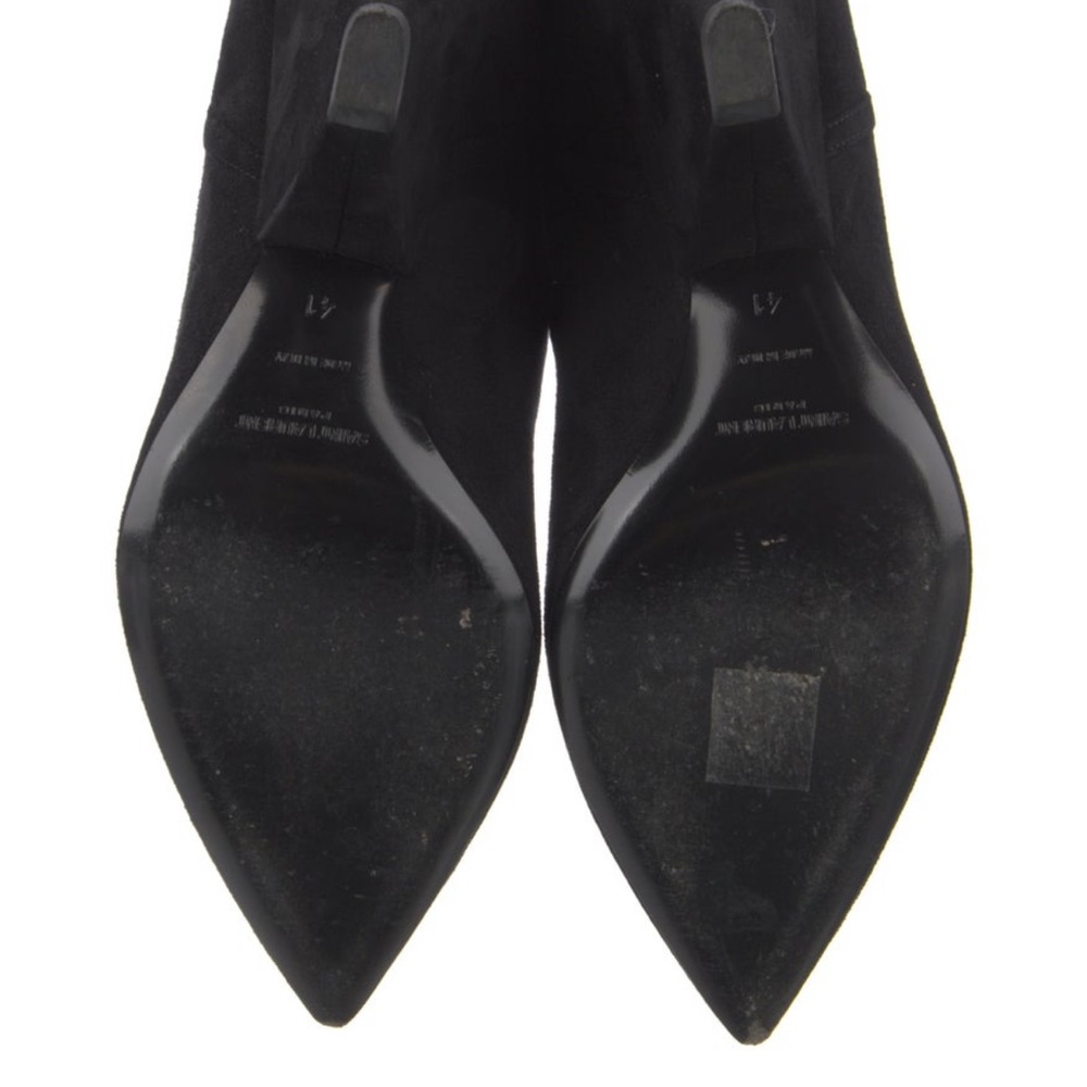Yves Saint Laurent Black Heeled Boots - Picture 5 of 5